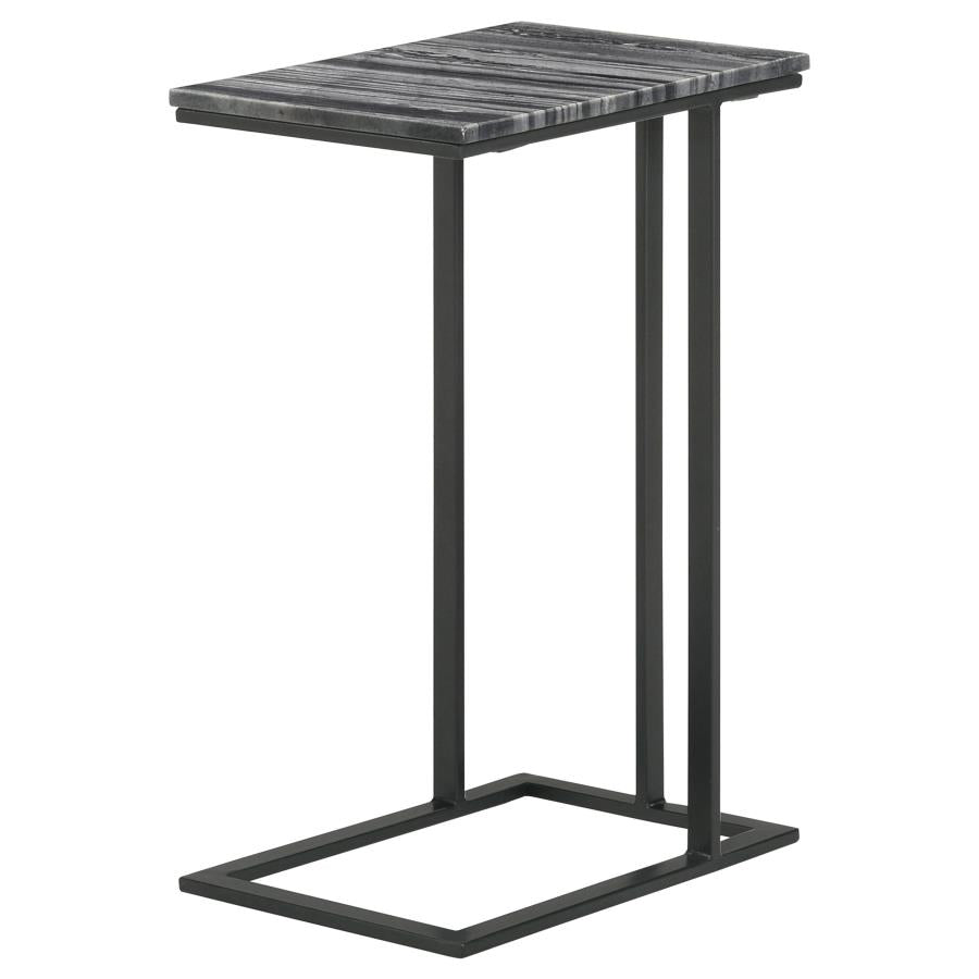 Vicente Black Side Table - furniture place usa