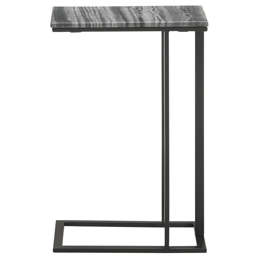 Vicente Black Side Table - furniture place usa