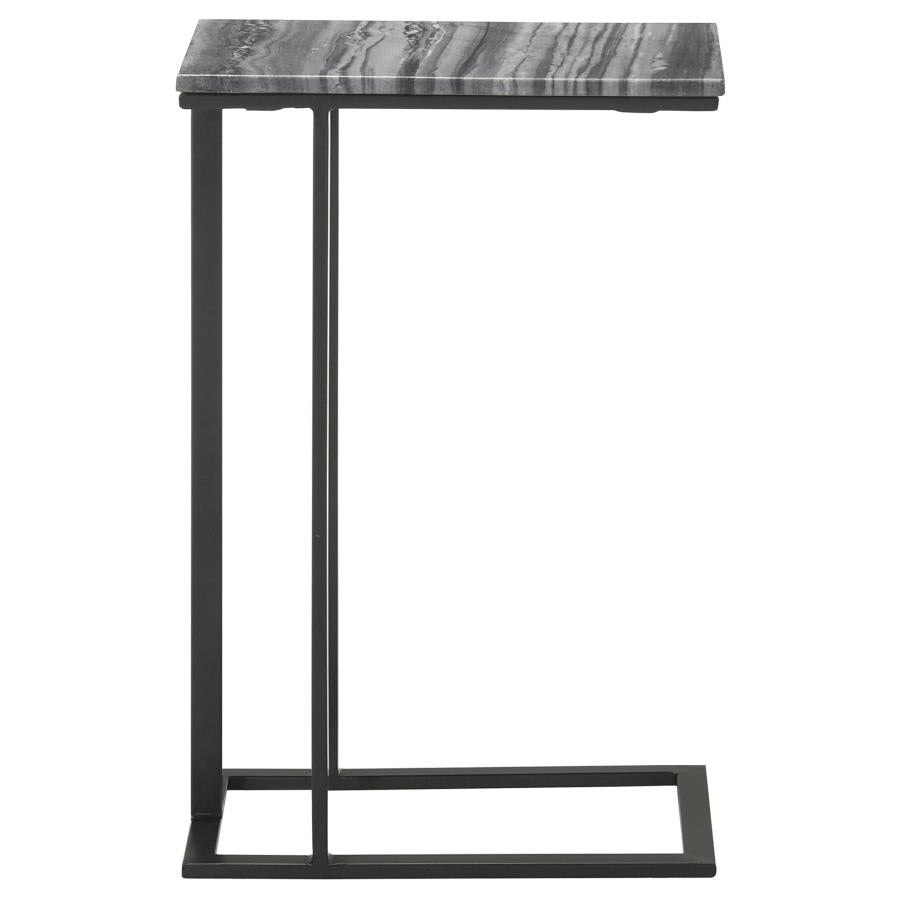 Vicente Black Side Table - furniture place usa