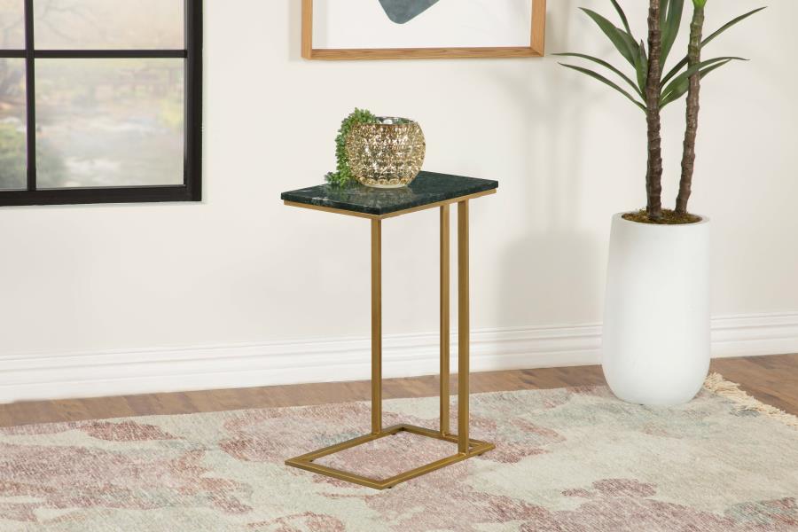 Vicente Gold Side Table - furniture place usa