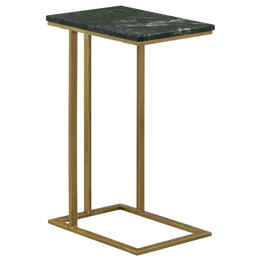 Vicente Gold Side Table - furniture place usa