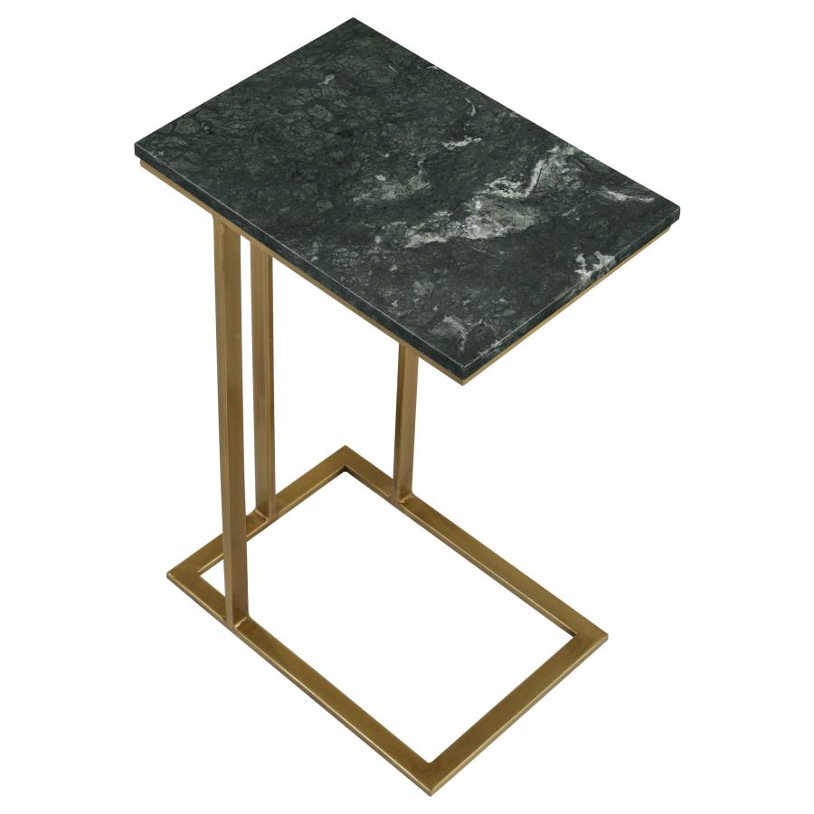 Vicente Gold Side Table - furniture place usa