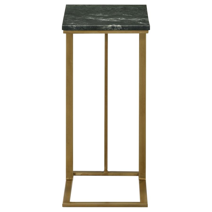 Vicente Gold Side Table - furniture place usa