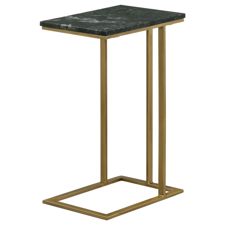 Vicente Gold Side Table - furniture place usa