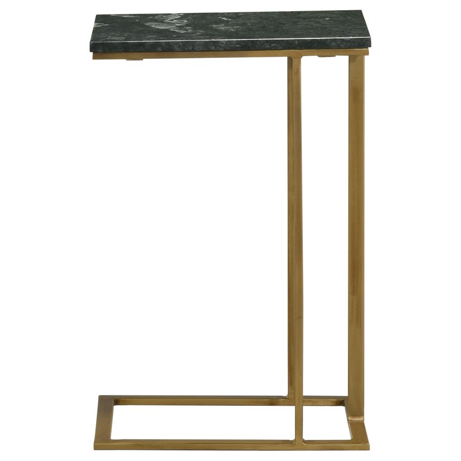 Vicente Gold Side Table - furniture place usa