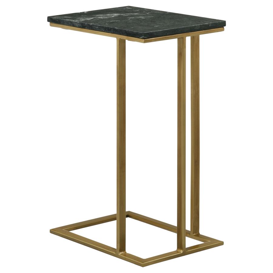 Vicente Gold Side Table - furniture place usa