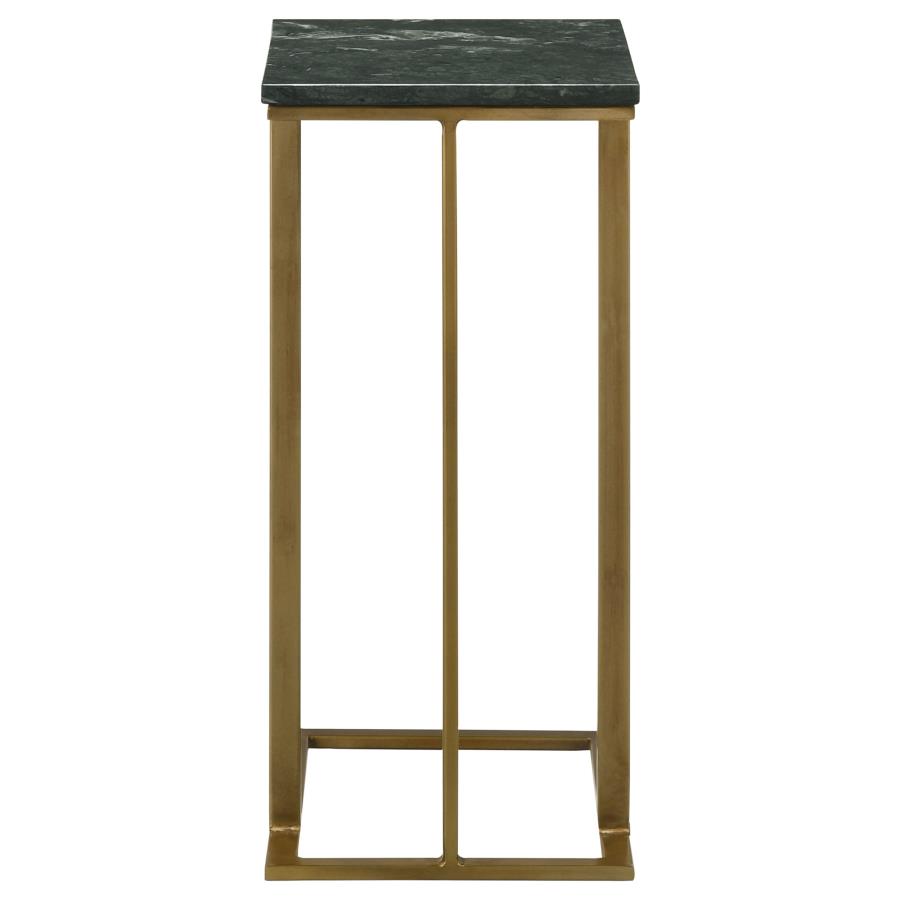 Vicente Gold Side Table - furniture place usa