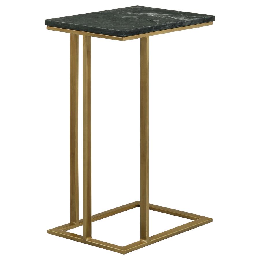 Vicente Gold Side Table - furniture place usa