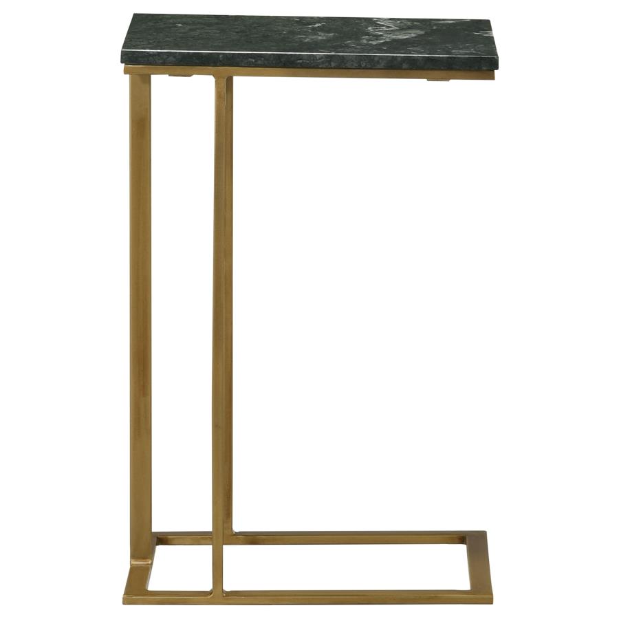 Vicente Gold Side Table - furniture place usa