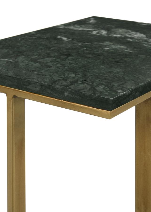 Vicente Gold Side Table - furniture place usa