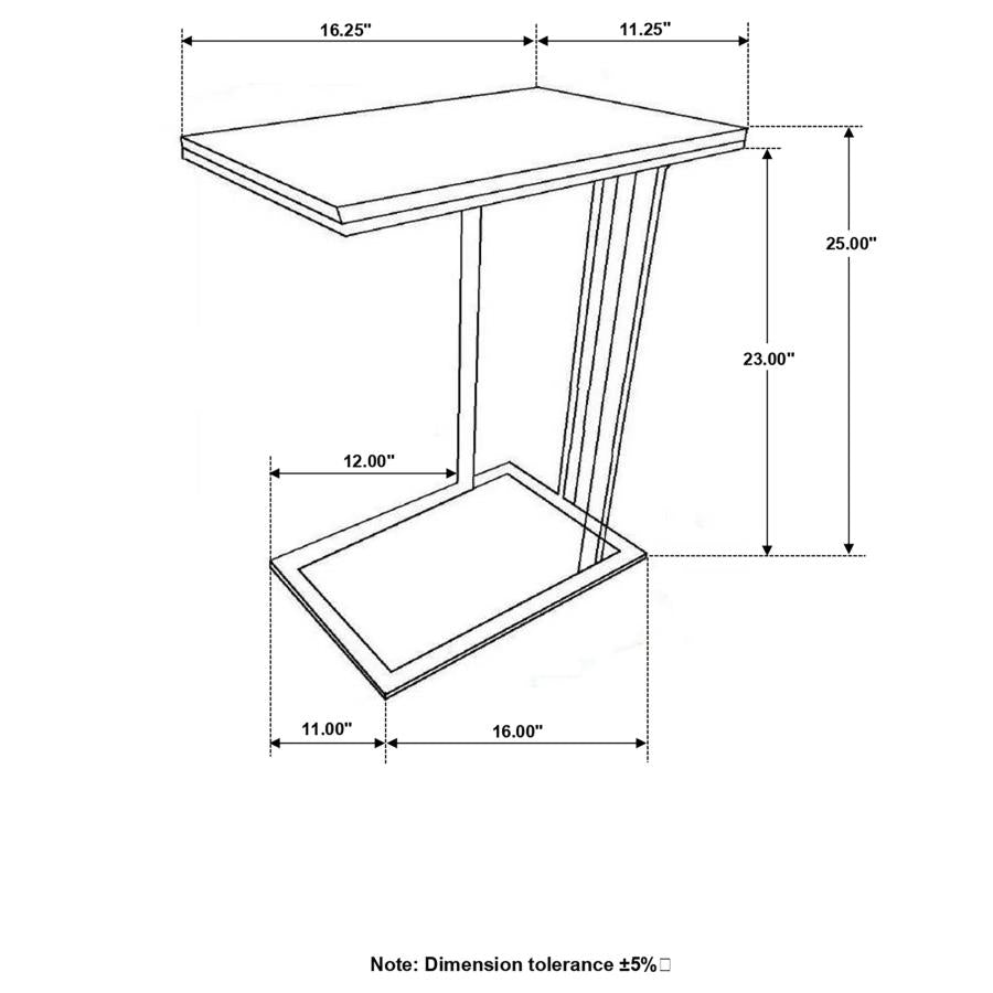 Vicente Gold Side Table - furniture place usa