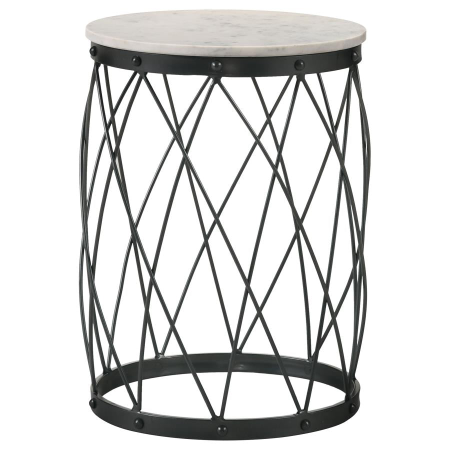 Tereza Black Side Table - furniture place usa