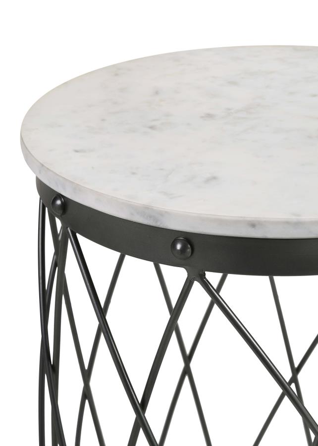 Tereza Black Side Table - furniture place usa