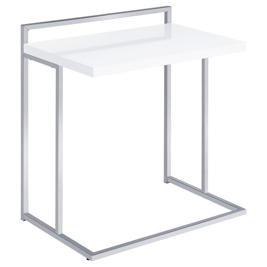 Dani White Side Table - furniture place usa