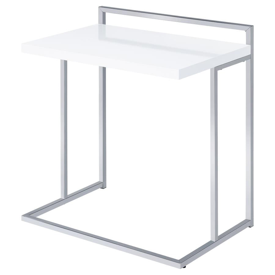 Dani White Side Table - furniture place usa