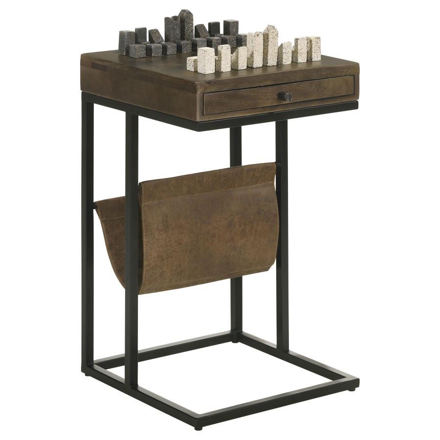 Chessie Brown Side Table - furniture place usa