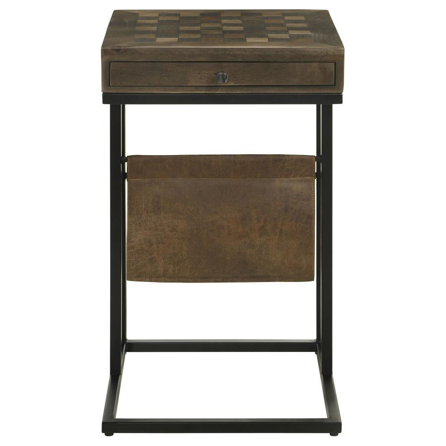 Chessie Brown Side Table - furniture place usa