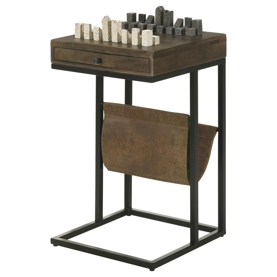 Chessie Brown Side Table - furniture place usa