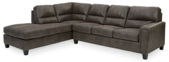 Navi 2-Piece Sectional with Ottoman - furniture place usa