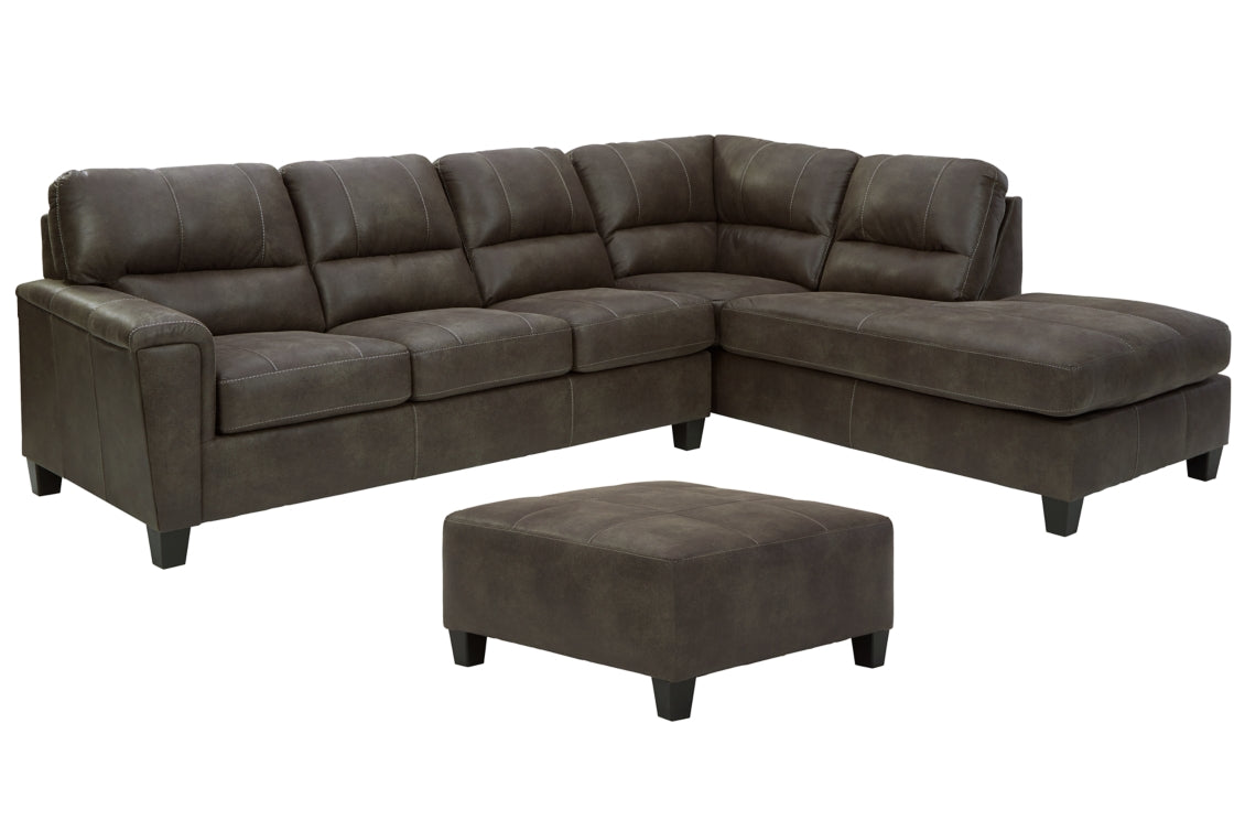 Navi 2-Piece Sectional with Ottoman - PKG007395 - furniture place usa