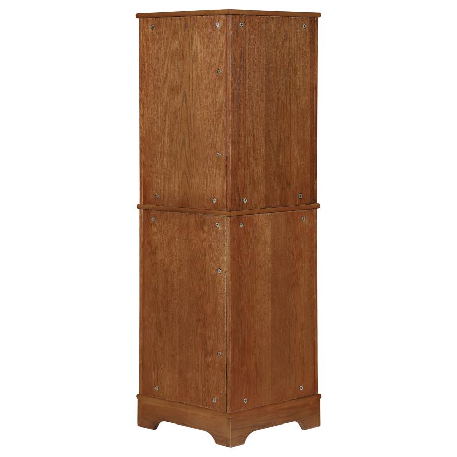 Coreosis Brown Curio Cabinet - furniture place usa