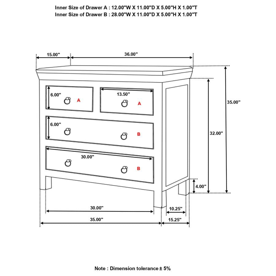 Harper Brown Accent Cabinet - furniture place usa