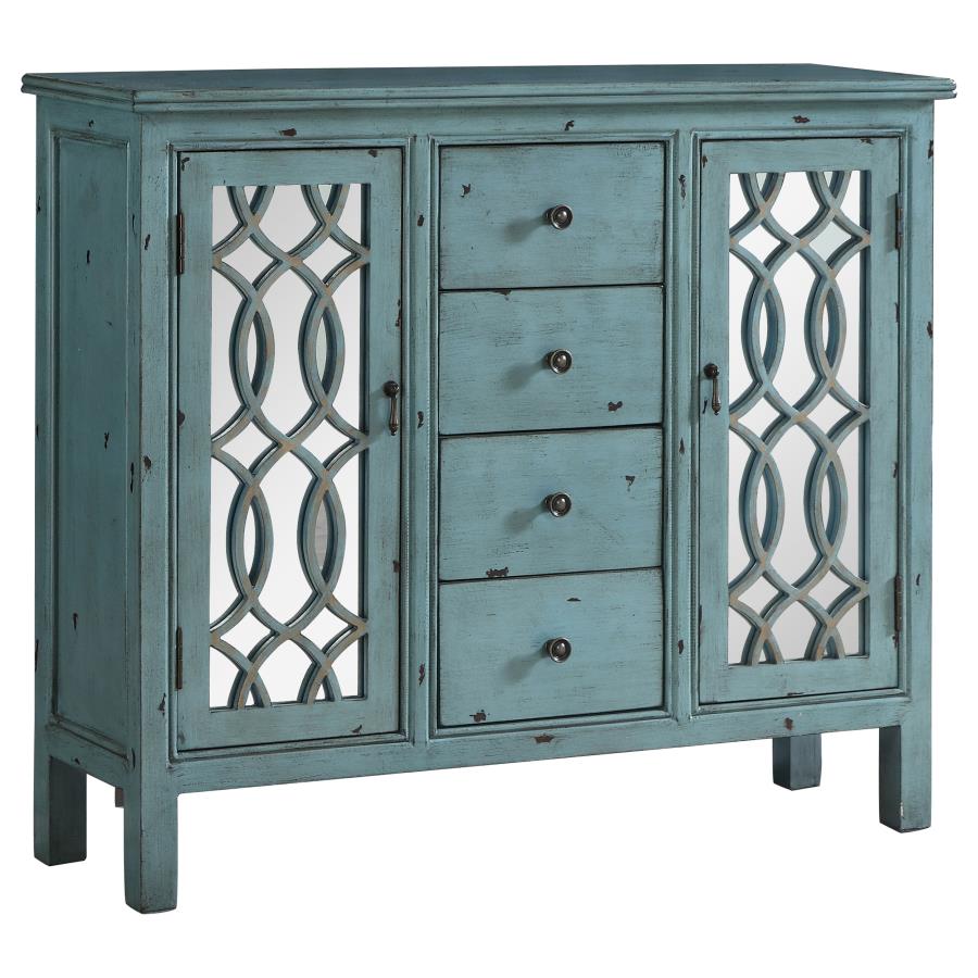 Rue Blue Accent Cabinet - furniture place usa