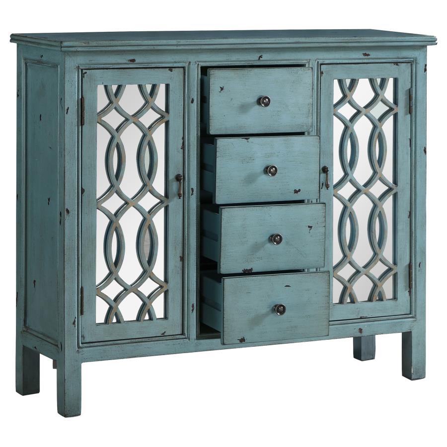 Rue Blue Accent Cabinet - furniture place usa