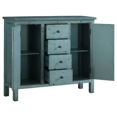 Rue Blue Accent Cabinet - furniture place usa