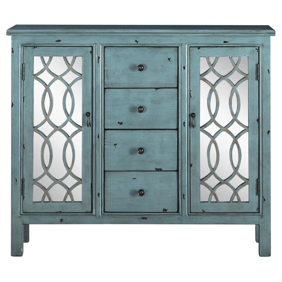 Rue Blue Accent Cabinet - furniture place usa