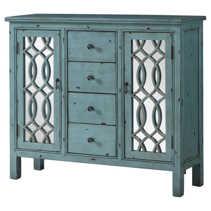 Rue Blue Accent Cabinet - furniture place usa