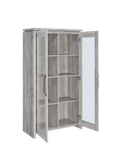 Alejo Grey Tall Accent Cabinet - furniture place usa