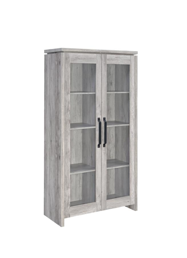 Alejo Grey Tall Accent Cabinet - furniture place usa