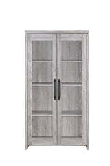 Alejo Grey Tall Accent Cabinet - furniture place usa