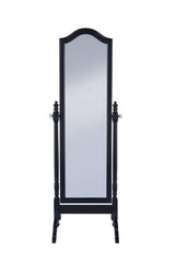 Cabot Black Cheval Mirror - furniture place usa