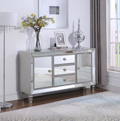 Leticia Silver Accent Cabinet - furniture place usa