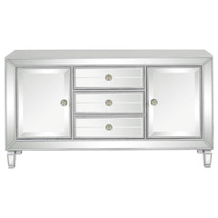 Leticia Silver Accent Cabinet - furniture place usa