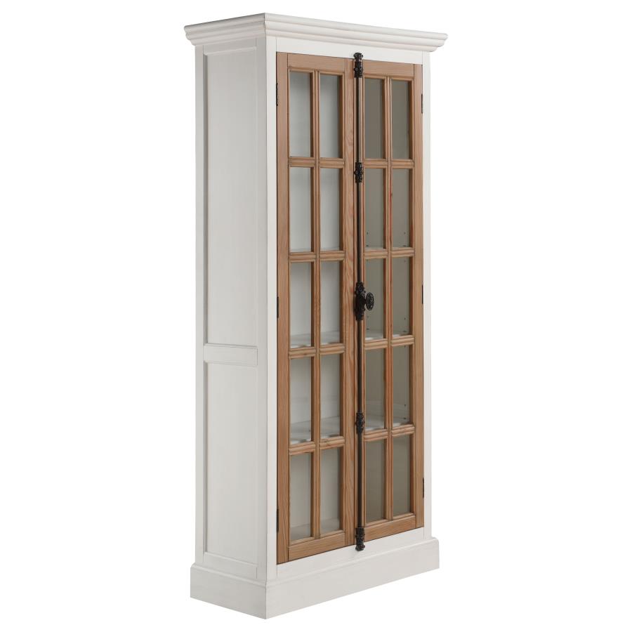 Tammi White Tall Accent Cabinet - furniture place usa