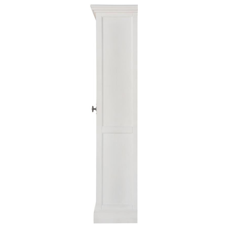 Tammi White Tall Accent Cabinet - furniture place usa