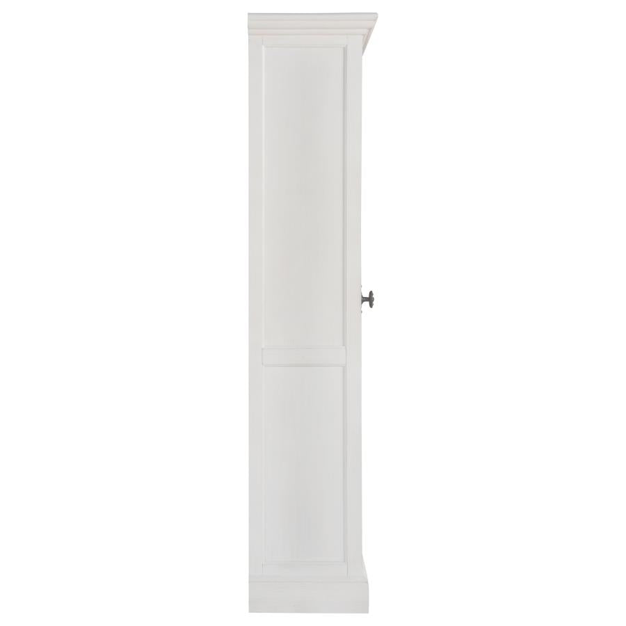 Tammi White Tall Accent Cabinet - furniture place usa