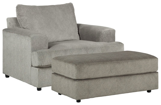 Soletren Chair and Ottoman - furniture place usa