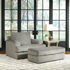 Soletren Chair and Ottoman - furniture place usa