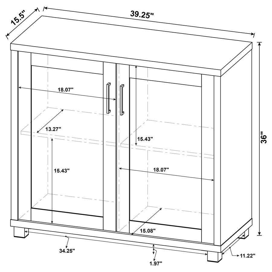 Filch Grey Accent Cabinet - furniture place usa