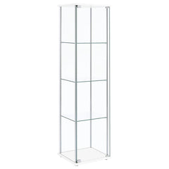 Bellatrix White Curio Cabinet - furniture place usa