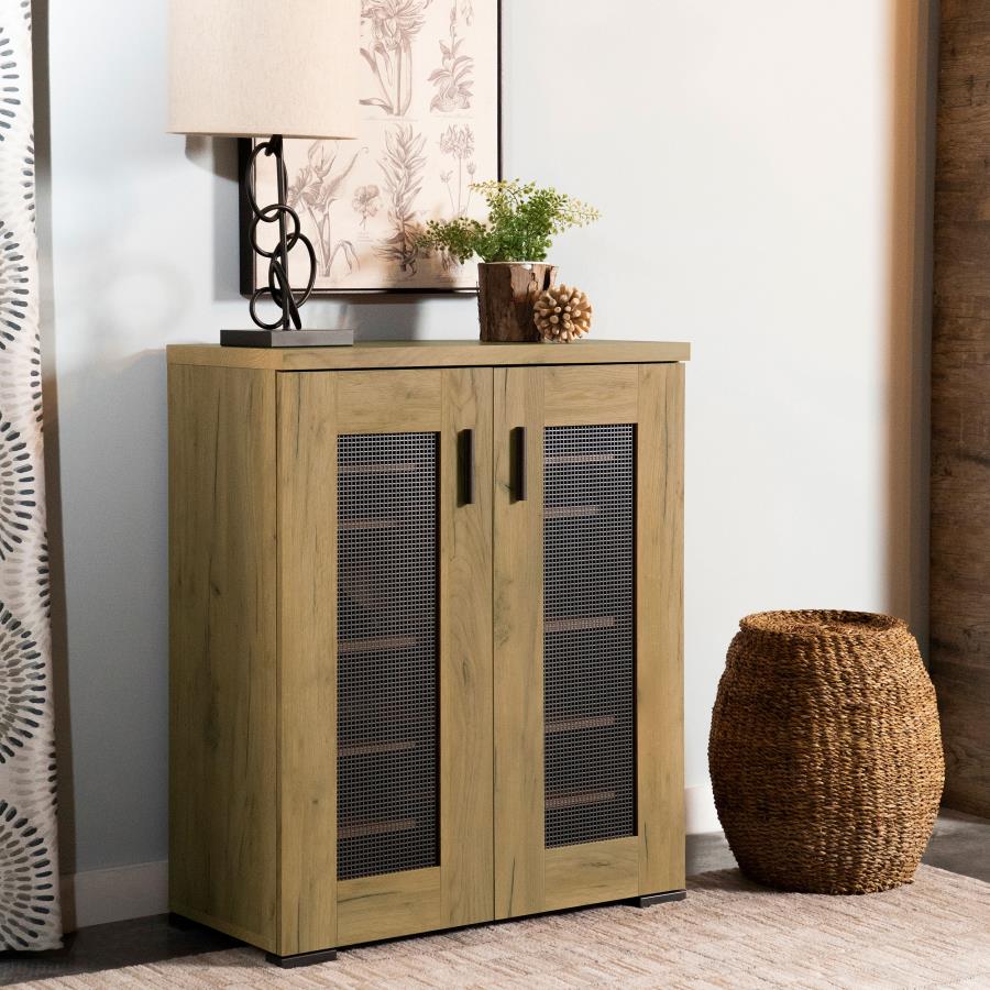 Bristol Brown Shoe Cabinet - furniture place usa