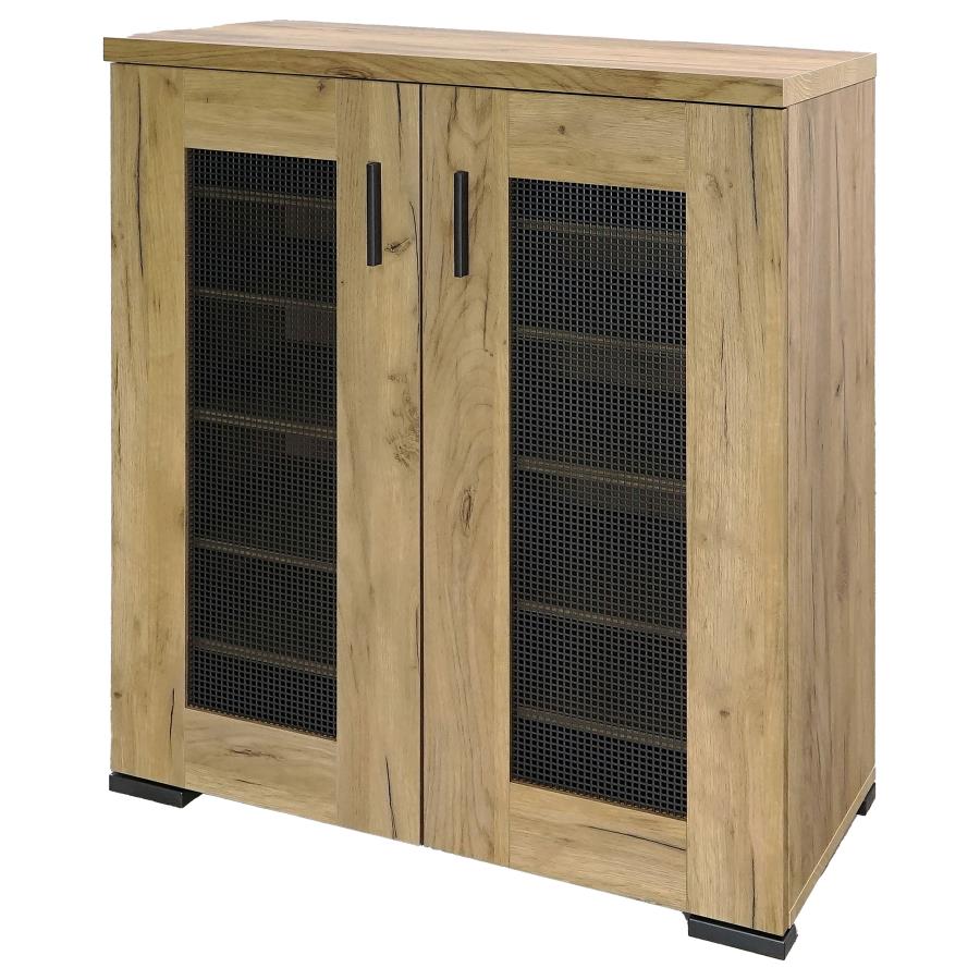 Bristol Brown Shoe Cabinet - furniture place usa