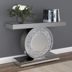 Bergenia Silver Console Table - furniture place usa