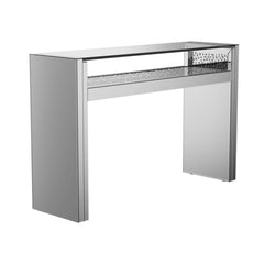 Edna Silver Console Table - furniture place usa