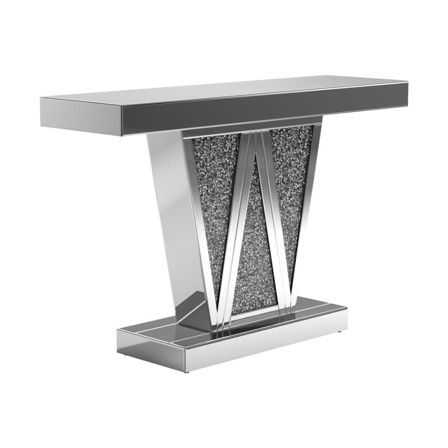 Crocus Silver Console Table - furniture place usa