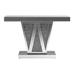 Crocus Silver Console Table - furniture place usa